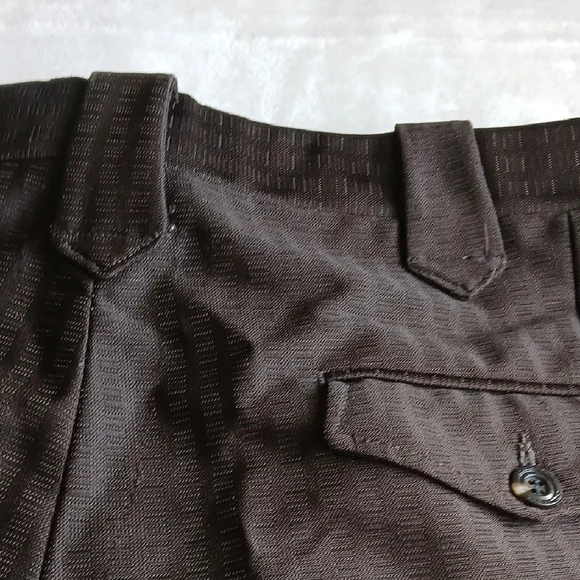 Men's Classic Dress Pants in Dark Brown - Picture 6 of 14
